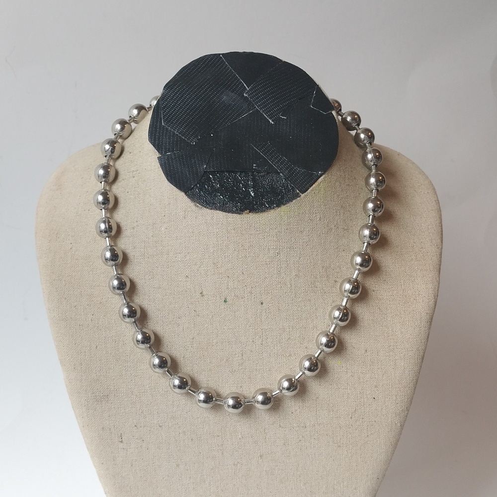 Vintage Metal Ball Necklace